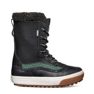 Vans Black and Green Winter Boots